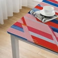 thumbnail image 4 of HAOXIT  Indoor Outdoor Tabletop for Spring Summer Decorations, Picnics and Dinner Parties - Wrinkle Free, Stain and Water Resistant, Patriotic Stripes, Square Table 40*40, 4 of 7