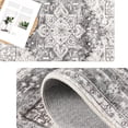 thumbnail image 5 of Area Rug, Yamaziot 2'x3' Washable Doormat for Indoor, Vintage Boho Area Throw Rugs, Non-Slip Faux Wool Distressed Mat Floor Gray Carpet with Rubber Backing for Bathroom Entryway Bedroom, 5 of 8
