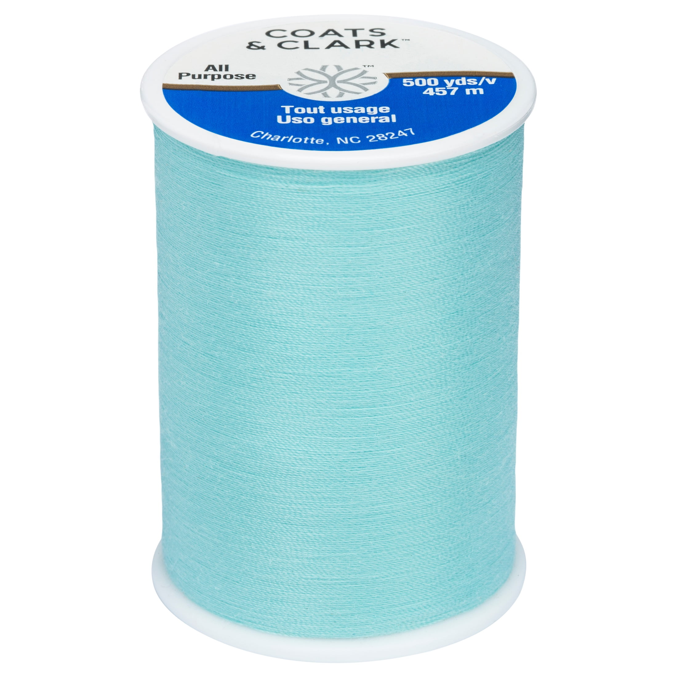 (3 pack) Coats & Clark All Purpose Aqueous Polyester Thread, 500 yards/457 meters