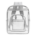 thumbnail image 2 of Spencer Heavy Duty Large Clear Backpacks Large Capacity Transparent Waterproof Backpacks for School Stadium College, Gray, 2 of 10