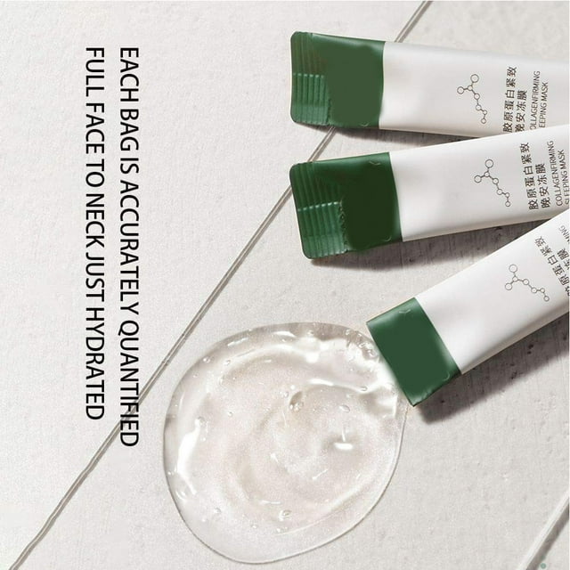 Colágeno Gelly Sleep Face Gel 20 Bolsa Colágeno Gelly Sleep Face Gel Piel Firme Hidratante Control De Aceite Reducir Los Poros Lavar Gel Facial ANGGREK Moisturizing Oil Control Shrink Pores Gel