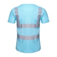 thumbnail image 4 of TSSOE Men's Quick Dry Volunteer Activities Athletic Sports T-shirts Hi Vis Reflective Social Service Sky Blue L, 4 of 7