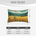 thumbnail image 3 of Fotbe Field Style Bicycle Young Sunflower Pillow Cases - Envelope Closure - Luxury, Extra Soft, Cooling Pillow Covers - Wrinkle, Fade, Stain Resistant-20"x30", 3 of 8