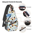 thumbnail image 3 of Lsque Submarine With Fishes Undersea Pattern Cross Chest Bag Diagonally – Premium Durable Front Chest Sling with Adjustable Padded Strap, High-Capacity Storage, 3 of 8