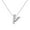 V, variant on Womens Necklaces Trendy Women Jewelry Silver Necklace With Words For Fashionable Women With Initials A Present For Women Teenagers And
