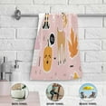 thumbnail image 4 of Halloween Flamingo Deer Hand Towels for Bathroom, Autumn Pumpkin Fall Kitchen Towel 2 PCS Ultra Soft and Highly Absorbent Decorative Fingertip Face Bath Towels for Spa & Hotel, 28.3"x 14.4", 4 of 4