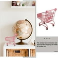 thumbnail image 2 of 1PC Mini Shopping Cart Trolly Desktop Storage Basket Holder Photo Props - Size S (Wheel Color Random), 2 of 5