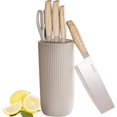 thumbnail image 1 of Juego de cuchillos Astercook Khaki Kitchen 6 piezas de acero inoxidable, 1 of 9