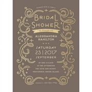 Glamorous Bride Standard Bridal Shower Invitation