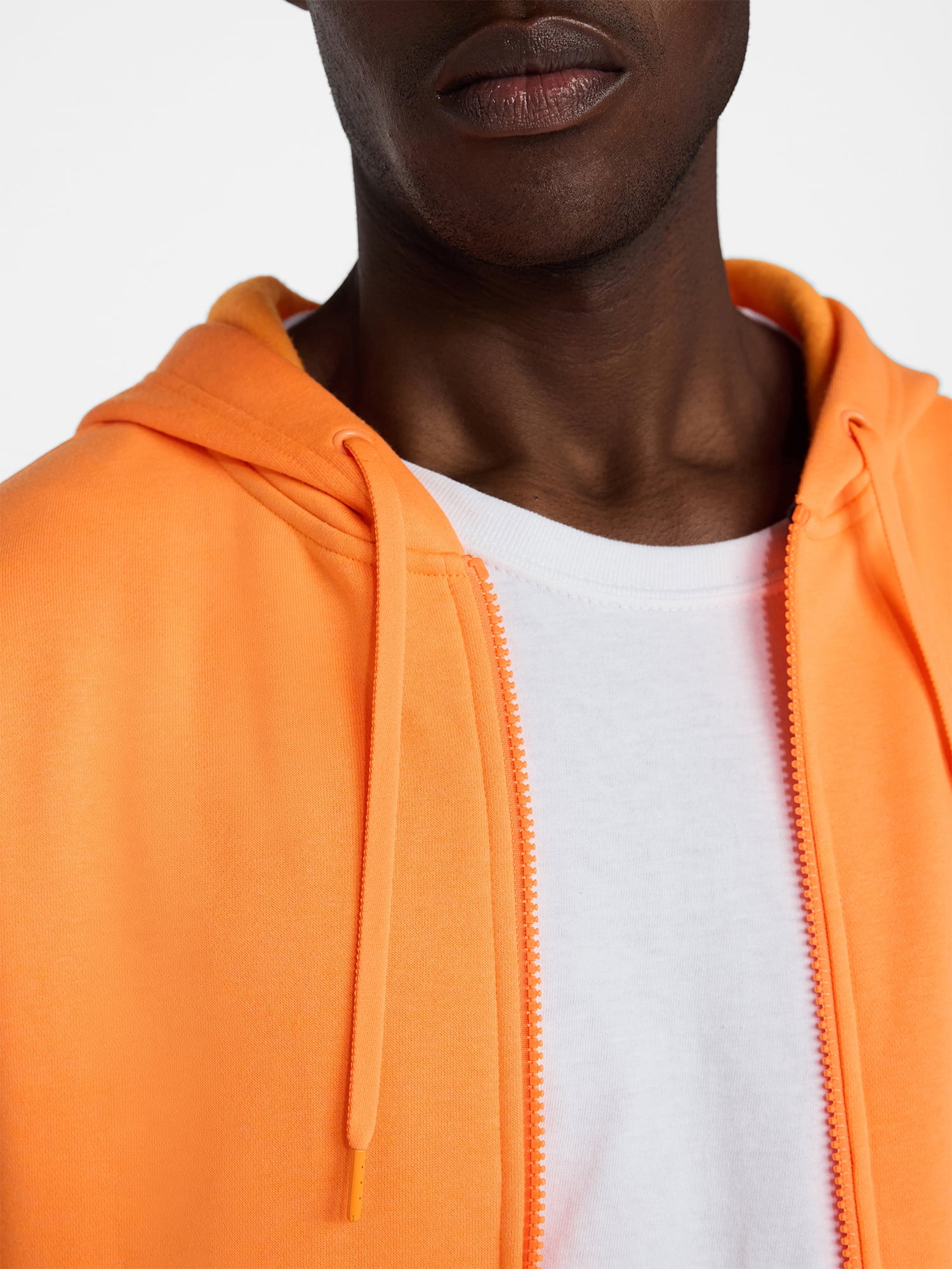 Athletic Works Men's and Big Men's Zip Up Fleece Hoodie Sweatshirt, Sizes S-5XLT