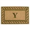 thumbnail image 1 of Nedia Home O2227 Heavy Duty Coco Mat 22 x 36 In. Olive Branch Border Plain, 1 of 4