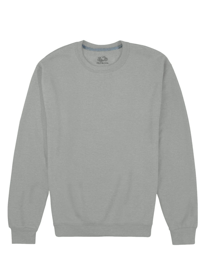 ttt_msw fruits crew neck sweat（GREY） Fruit Of The Loom Men's EverSoft Cotton Fleece Sweatshirt Crew