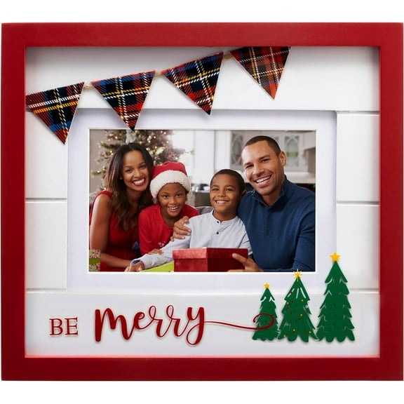 Fine Photo Gifts Be Merry 6x4 or 7x5 Holiday Single Picture Frame