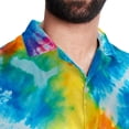 thumbnail image 5 of tie dye116 Men's Short Sleeve Poplin Shirt, Casual Printed Button Down, Summer Beach Hawaiian Shirts, Unisex, 5 of 6