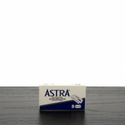 Astra Superior Stainless Double Edge Razor Blades (Blue)-5 Blade Pack