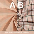 thumbnail image 2 of NTBAY Washed Cotton King (104"x90") Ruffled Duvet Cover Set, 3 Pieces (1 Duvet Cover + 2 Pillow Shams) Ultra Soft and Breathable Comforter Cover Set with Zipper Closure, Pink Plaid, 2 of 5