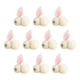 thumbnail image 2 of 10 Piezas de Decoración de Pascua Mini Conejito de Pascua Muñeca de Juguete de Regalo, 2 of 3