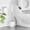 White, variant on Toilet Brush and Holder Set - Bristles Bowl Brush Head with Ventilated Holder, Wall Mounted Compact Set for Bathroom Deep Cleaning