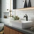 thumbnail image 4 of KRAUS Natura™ 19 7/10-inch White Matte Solid Surface Rectangular Bathroom Vessel Sink and Arlo™ Faucet Combo Set with Pop-Up Drain, Oil Rubbed Bronze Finish, 4 of 9