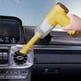 thumbnail image 4 of Car Vacuum High Suction Power 15000 PA Brushless Motor 3 in 1Wireless Handheld Vacuum Cleaner Mini Vacuum for Car Cordless Rechargeable Portable Vacuum for Men Women Vehicle Home Keyboard Yellow, 4 of 6