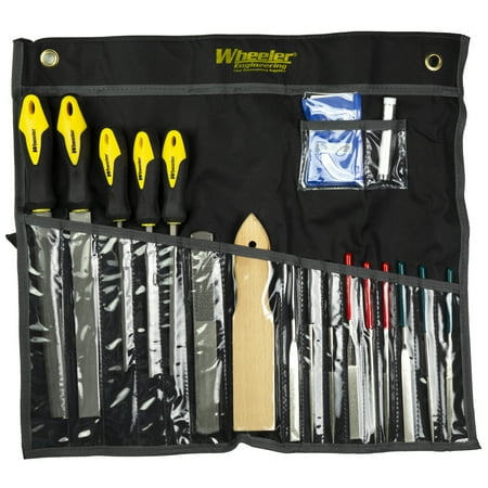 

Wheeler Professional Gunsmithing File Set 18 Piece Includes Carrying Case Black 710908 | Bundle of 5 Each