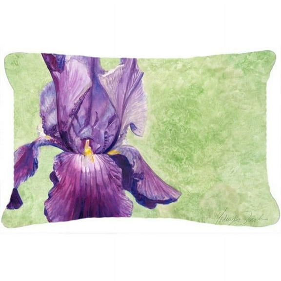 Purple Iris by Malenda Trick Fabric Decorative Pillow