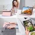 thumbnail image 4 of Fintie Case for Samsung Galaxy Tab A9+ / A9 Plus 11 inch 2023 Model (SM-X210/X216/X218), Multi-Angle Viewing Smart Stand Back Cover with Pocket Auto Wake/Sleep, Rose Gold, 4 of 9