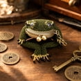 thumbnail image 3 of Tdxkok Vintage Curved Coin Purse Soft Fabric Mini Wallet with Clasp Chain Portable Change Pouch for Cards Keys Daily Use 16*8*2CM D, 3 of 6