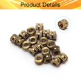 thumbnail image 3 of HUGFEGWE M3x4mm Female Thread Knurled Nuts Hx5mm OD Brass Threaded Insert Embedment Nuts Hydraulic Welded Joint Injection Molding Assortment Kit for 3D Printing Injection Molding 20PCS CJB91-24960, 3 of 7