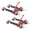 Red, variant on Ktaxon 2PCS 1500 lbs Mechanical Car Wheel Dolly