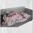thumbnail image 6 of 16th Birthday Soft Flannel Fleece Throw Blanket, Floral 16 Typohraphy with Spring Floral Rose Petal Image, Cozy Plush for Indoor and Outdoor Use, 50" x 70", Dark Coral Mint, by Ambesonne, 6 of 6