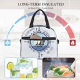 thumbnail image 4 of Fotbe Not All Who Wander Are Lost2 Bolsa de Almuerzo con Estampado, Lonchera Aislada, Contenedores de Comida Reutilizables Tipo Cooler a Prueba de Fugas, 4 of 7