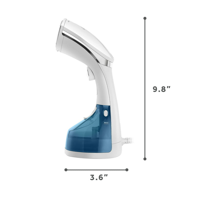 Sunbeam 1200W Power Steam Handheld Steamer with Extra Burst of Steam  Feature, White and Blue Finish