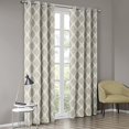 thumbnail image 3 of Blakesly Printed Ikat Blackout Panel Taupe 50x95", 3 of 4