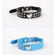 thumbnail image 4 of Collar de perro de cristal Collar de diamantes de imitación para mascotas Collar de perro de cuero de PU (Corazón de cristal negro, 51x 2.5cm) TUNC Sencillez, 4 of 5