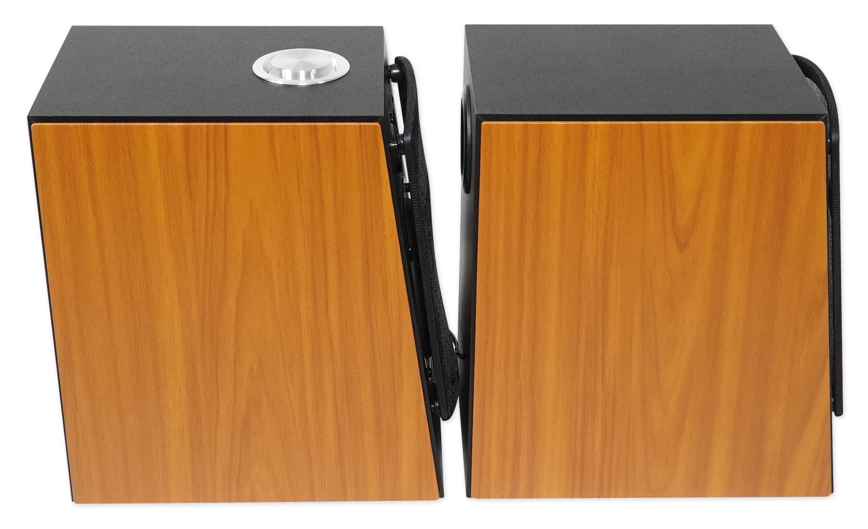 (2) Rockville HD5 5" Powered Bookshelf Speakers Bluetooth Monitors w/29" Stands