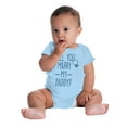 thumbnail image 4 of Will You Marry My Daddy Engagement Romper Boys or Girls Infant Baby Brisco Brands 12M, 4 of 6