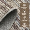 thumbnail image 5 of FairOnly 9'x12'Modern Striped Machine Washable Non Slip Area Rug for Bedroom Ultra Thin&Soft Low Pile Indoor Rug for Living Room Kitchen Dinning Room,Camel, 5 of 7