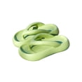 thumbnail image 5 of Frontwalk Women Flip-flops Soft Cushion Sandals Wedge Footbeds Daily Non-slip Thong Ladies Arch Support Slides Green 7-7.5, 5 of 7