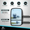 thumbnail image 3 of Retrovisores con calefacción WHALEMOTOR compatibles con Chevy Silverado y GMC Sierra 1999-2002, 3 of 7