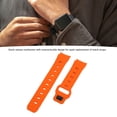 thumbnail image 4 of Football Texture Quick Release Silicone Watch Band, Replacement Silicone Band, Dual Color for Galaxy Watch 6 5 4, Cracked Design Offers Fit for Smartwatch, 4 of 7