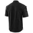thumbnail image 4 of Men's Lace-up Medieval Shirt Short Sleeve Solid Viking Steampunk Retro Renaissance Gothic Costume Hippie Yoga Tops, 4 of 7