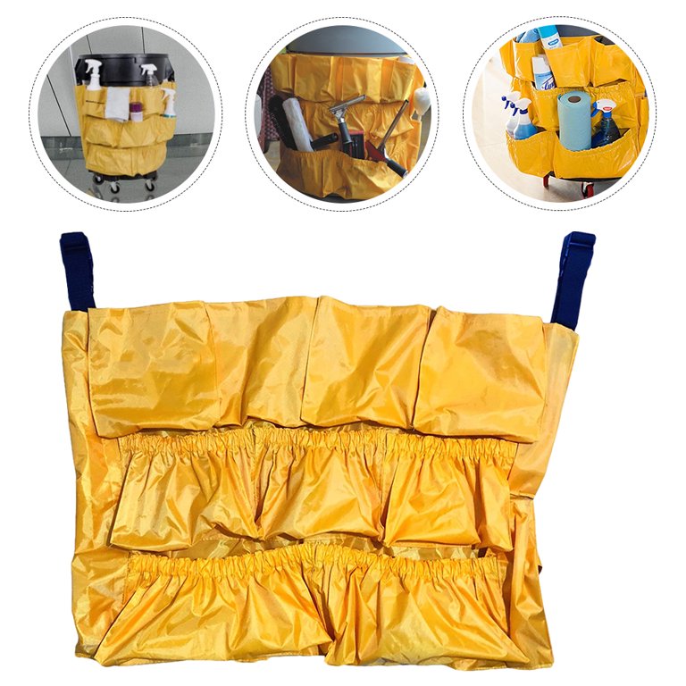 Heavy Duty Vinyl Trash Caddy Bag Commercial Cleaning Tool for Garbage Bins, Size: 75x50x0.10cm
