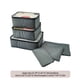 thumbnail image 3 of Juego de 6 cubos de viaje | Organizador de equipaje de gran capacidad con bolsas de malla y bolsillos planos | Almacenamiento portátil de ropa para maleta, 3 of 6