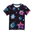 thumbnail image 5 of Spazoro Boys Graphic T-Shirts Tees, Short Sleeve Star Print Round Neck Casual Tops for Kids Multicolor Size 9-10, 5 of 5
