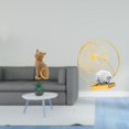 thumbnail image 2 of Figura Decorativa De Resina Con Forma De Gato Y Hoja De Hierro. Adorno Coleccionable Para La Entrada, Estantería, Sala De Estar, Dormitorio, Oficina, Chimenea O Escritorio., 2 of 8