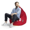 thumbnail image 2 of Gouchee Home Yolo Red Bean Bag Chair – Water-Repellent Oxford Polyester with Polystyrene Bead Filling, Suitable for Adults and Teens, Lightweight & Portable Seating for Dorm, Living Room or Playroom, 2 of 6