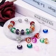 thumbnail image 6 of 146/149pcs Murano Large Acrylic Beads with Hand-painted Patterns And Silvery Brass Cores, European Style Accessories Suitable for Bracelets And Necklaces (multi-faceted), Bracelet Crafting,, 6 of 9