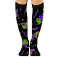 thumbnail image 4 of BWASD Socks for Women Men Soft Warm Thermal Knitted Mid Tube Sock Funny Novelty Multicolorful Pattern Fashion Accessories for Gift Black, 4 of 5
