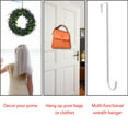 thumbnail image 3 of Coreus Wreath Hanger White 12 inch Premium Metal, 3 of 10